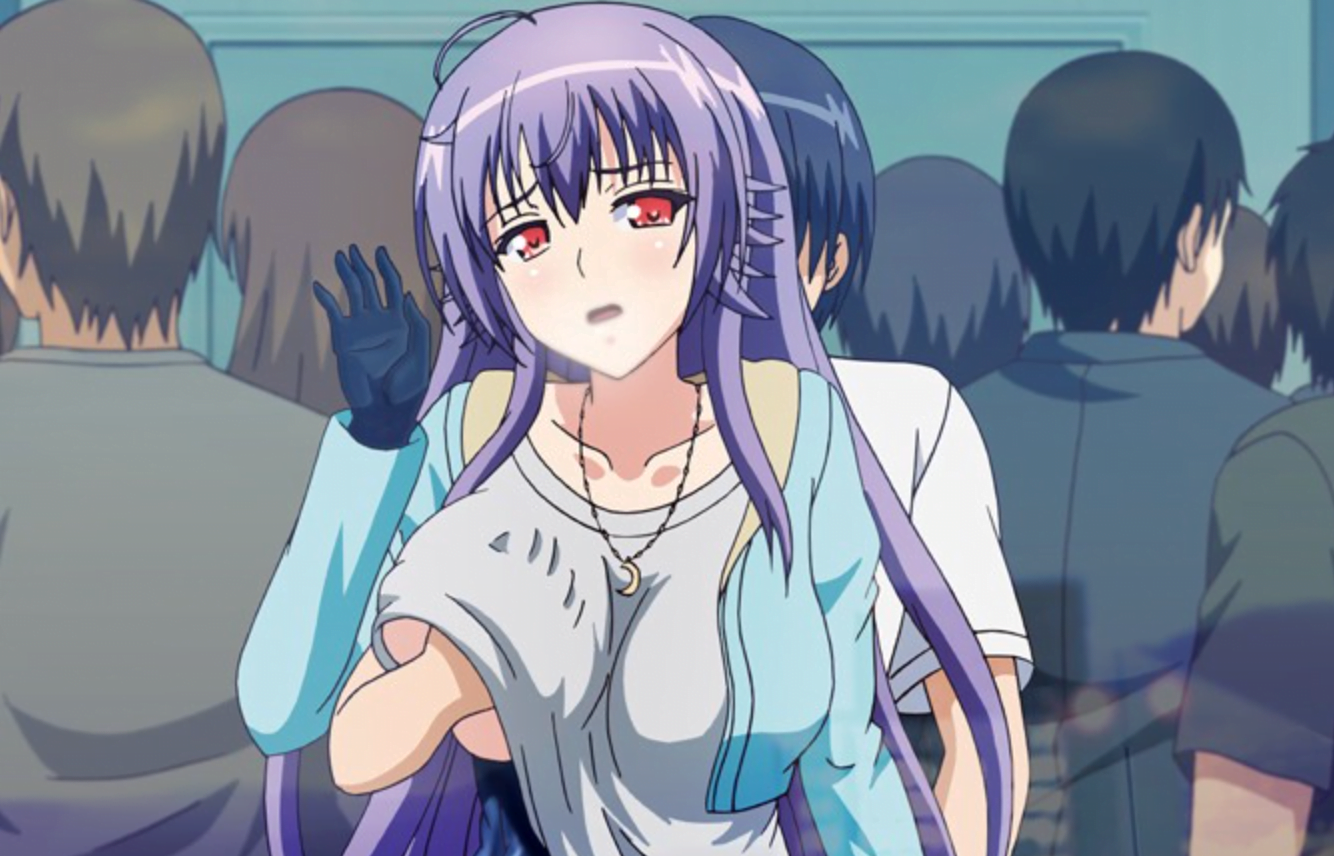 巨乳で生徒会長の女子校生とエレベーターで密着立ちバックSEXをして、学校では巨乳の先生のパンストを破り中出しセックス