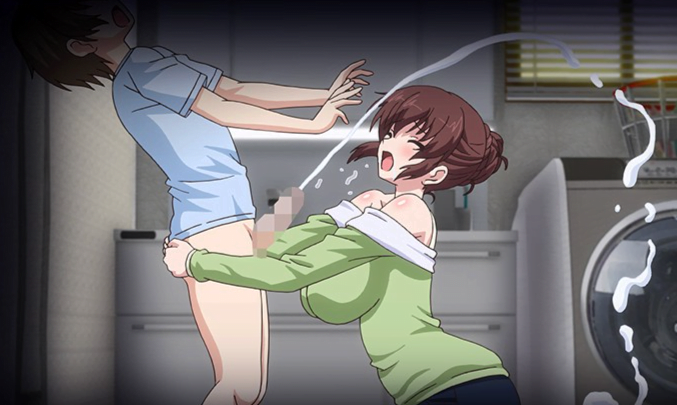 巨乳の義母がショタと中出しセックスをしている動画をネタに迫り中出しすると、逆に義母が発情してパイズリで精子を搾り取られる