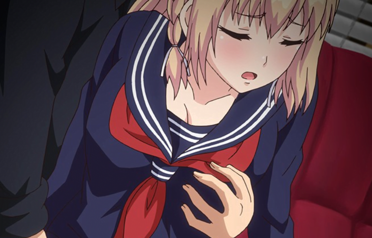 金髪で女子校生の姪が家に遊びに来て、海外出張時に手に入れた強力な媚薬を盛り、セーラー服姿のまま中出しセックス