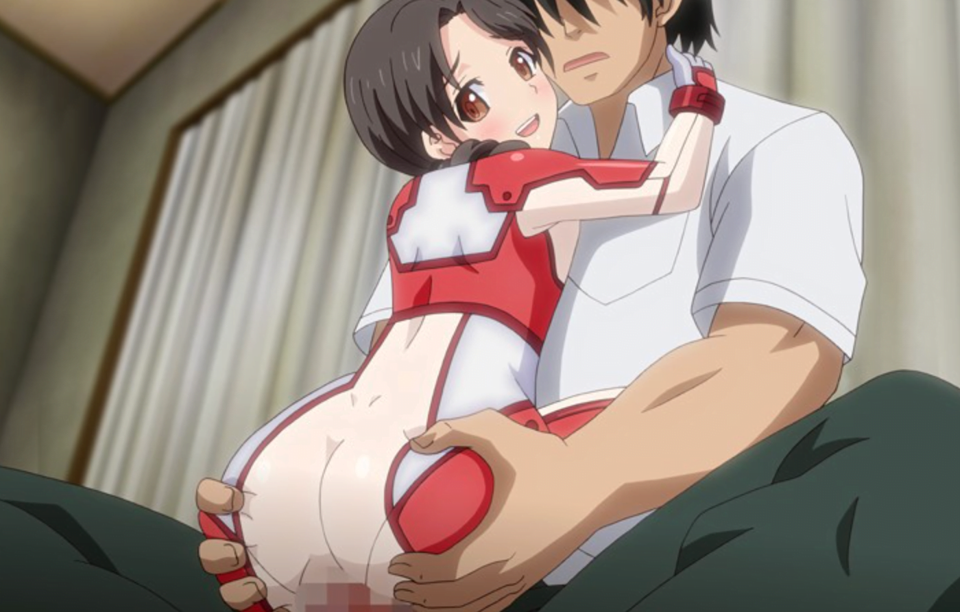 ロリの大家さんが裸エプロン姿で夕飯を作ってくれて、チンポをフェラしてもらい中出しSEXをして、パイロットスーツでもコスプレ