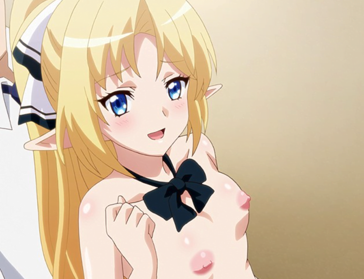 政府のシステムに選ばれて、教え子でお姫様エルフの女子校生とラブホテルで中出しセックスをして、学校のトイレでも交配