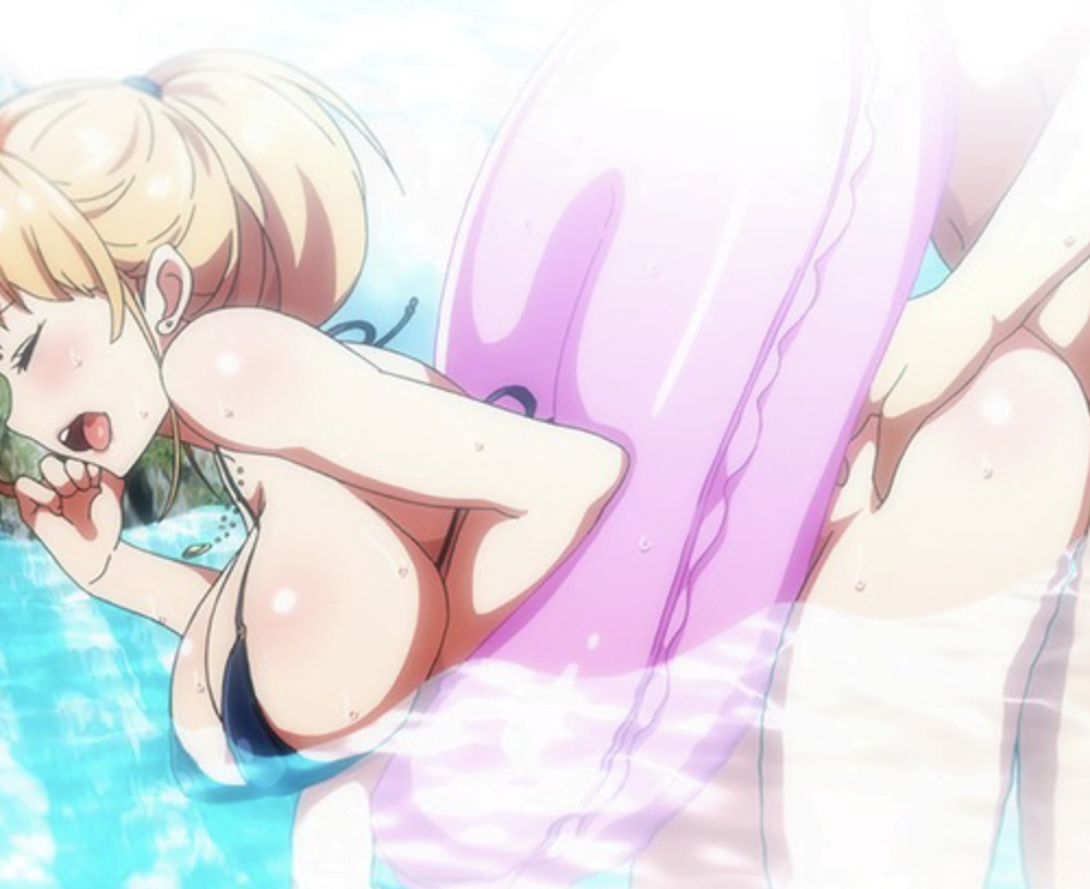 【エロアニメ】巨乳人妻でマイクロビキニ姿の義姉と海水浴で中出し青姦セックスをして、旅館でもセックスしまくり妊娠させる