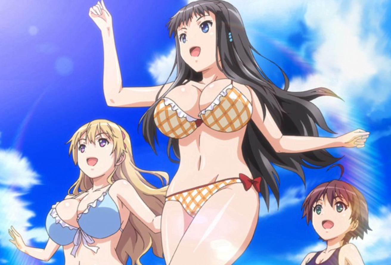 エロゲー制作会社のみんなと海に遊びに行きリフレッシュして、ビキニ姿のグラフィック担当の先輩とセックスをして放尿する