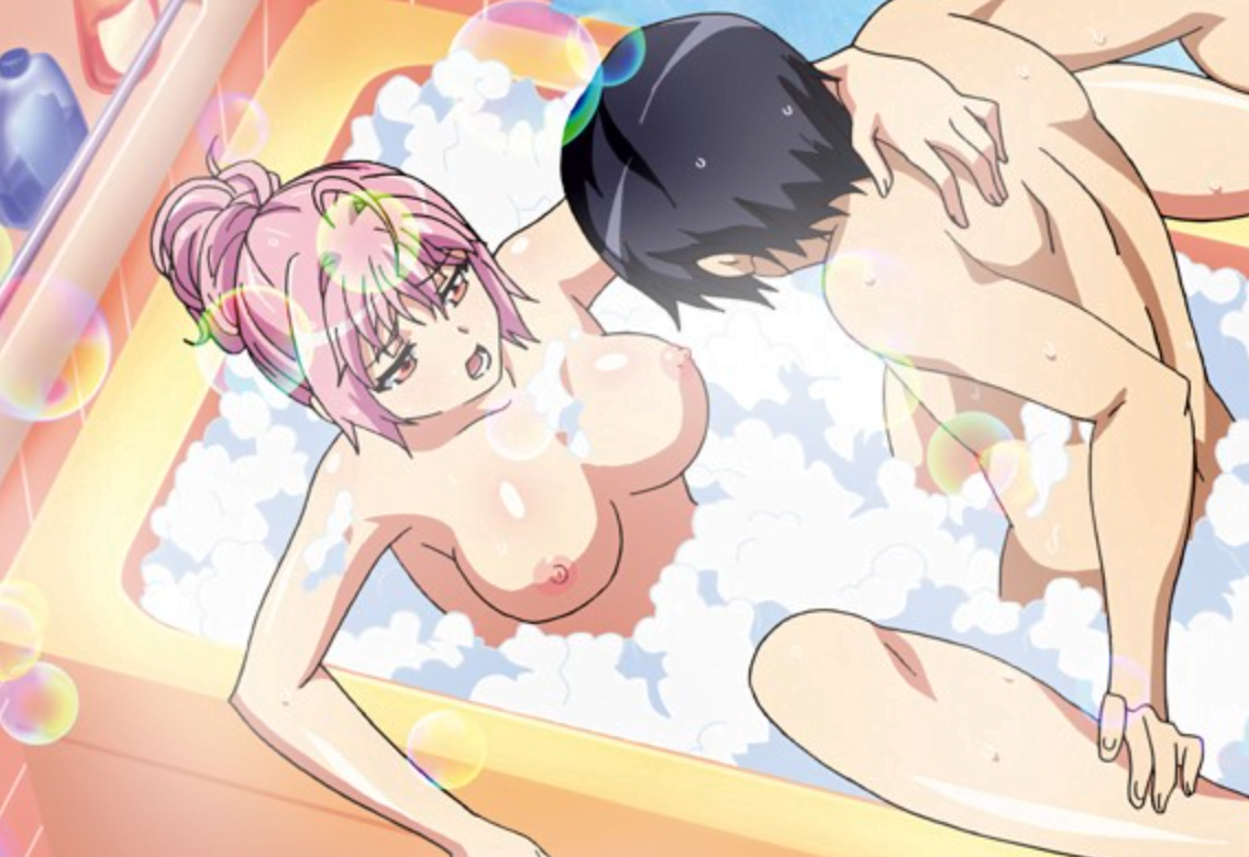 【エロアニメ】リゾートバイトで昔関係があった曰く付きの女たちと再会して、その中の1人の巨乳女子に告白をして付き合う