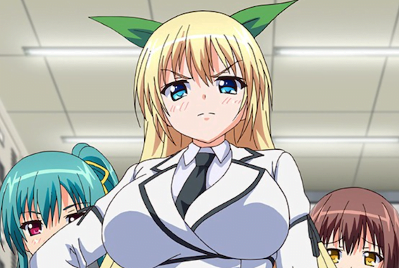 強気な金髪巨乳のお嬢様JKに幼馴染JKとのセックスを間近で見せつけて、お嬢様JKの肉膣にも肉棒を挿入して精子を中出し