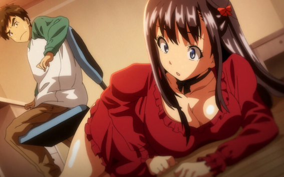 【エロアニメ】家庭教師の教え子巨乳JKに揶揄われて痴女られて注意するも、翌日スクール水着姿で跨られて中出しセックス