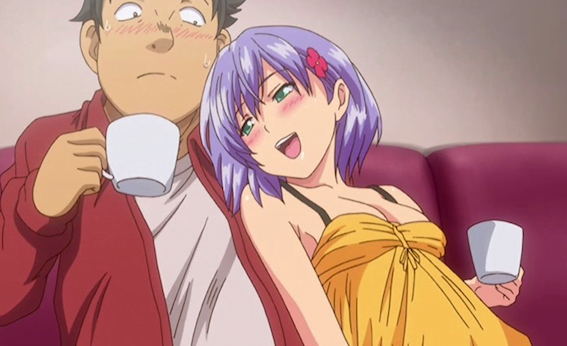 【エロアニメ】学生時代憧れていた先輩の娘にブログと昔先輩に宛てたラブレターを見られてしまい誘惑されてセックス