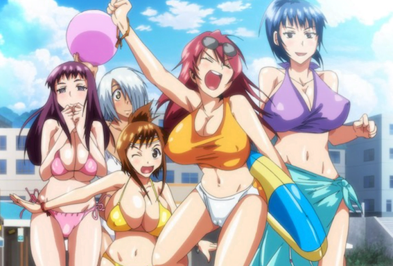 【エロアニメ】ビキニ巨乳のラクロス部員JKに突然、処女をもらって欲しいとお願いされて、迫られて中出しセックス