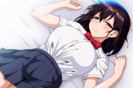 【エロアニメ】憧れの巨乳JKの従姉と一緒に暮らすことになり、従姉を見て興奮すると、友達から教えてもらったエロサイトで抜く